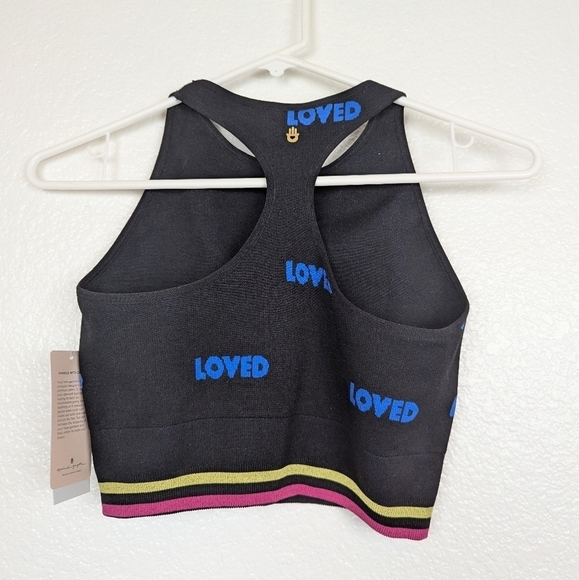 NWT Spiritual Gangster loved jacquard high neck sports bra - Picture 3 of 3